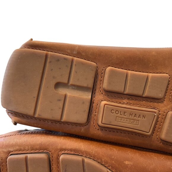 Cole Haan Brown Leather Horsebit Pinch Driving Loafer Shoes Mens Size 10 M